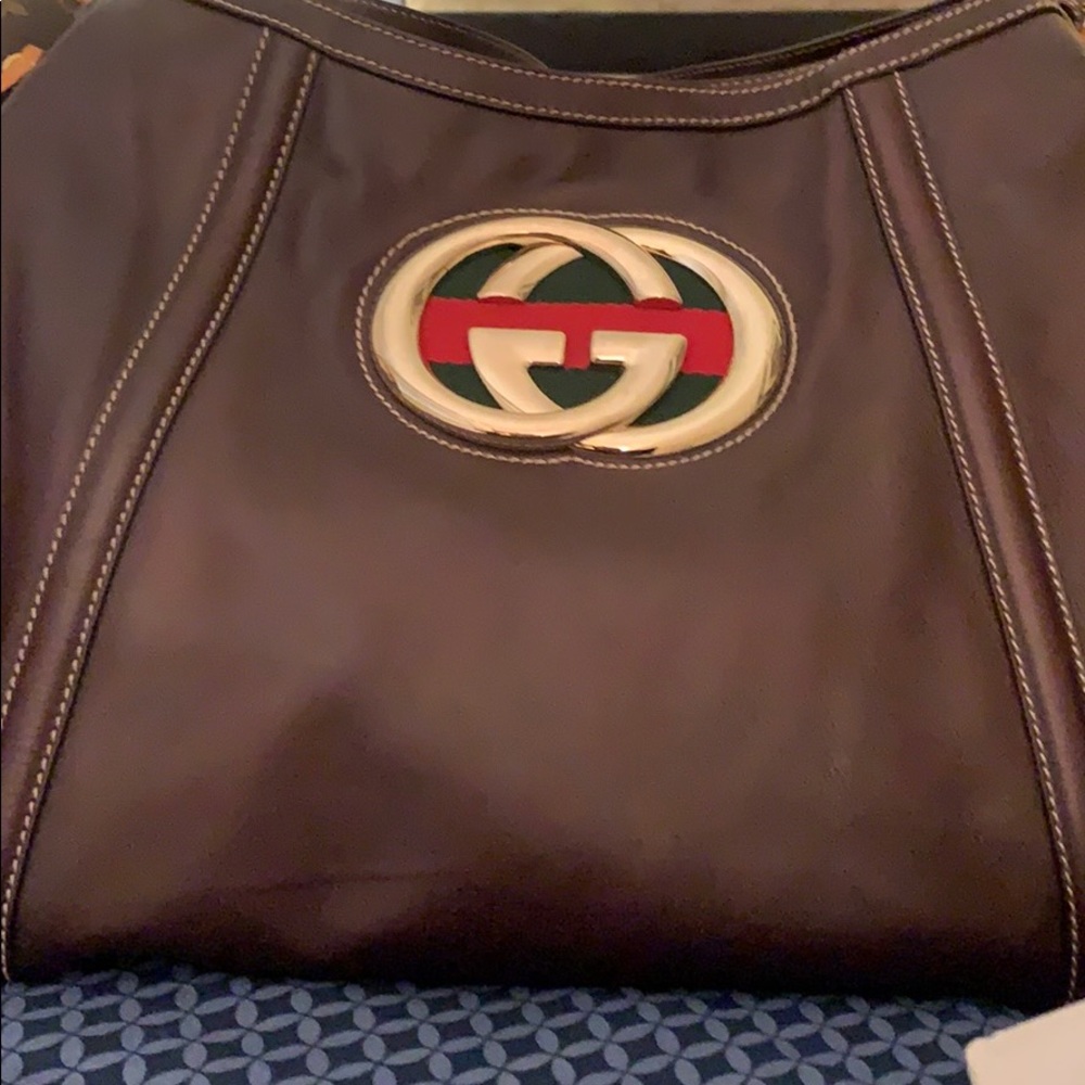 Authentic Hobo Gucci Leather Bag!